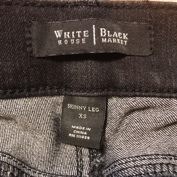 White House/Black Market (Black) Skinny Leg Jeans - Picture 3 of 9